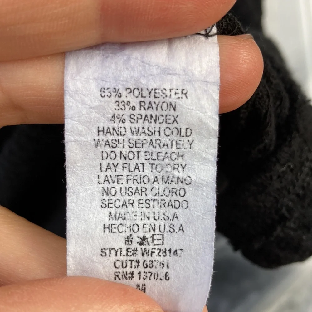 EUC Anthropologie Lazy Sundays Waffle Thermal Twist Wrap Long Sleeve Henley - Picture 7 of 7